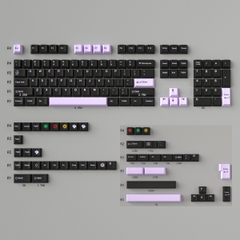 Keycap Cherry Mintcaps Minimalist Black Purple PBT Dyesub