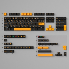 Keycap Cherry Mintcaps Minimalist Black Yellow PBT Dyesub - Japanese