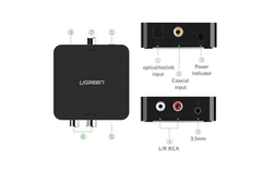 Bộ Chuyển Đổi Âm Thanh Quang và Coaxial Sang RCA Ugreen 30523 Chính Hãng