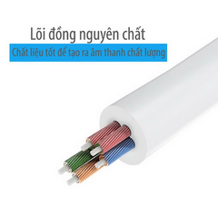 Cáp chia âm thanh 3.5mm ra Audio và Microphone Cao Cấp Ugreen 30618 30619