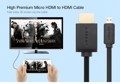 Cáp chuyển Micro HDMI Type D sang HDMI Type A Dài 1-3M UGREEN HD127