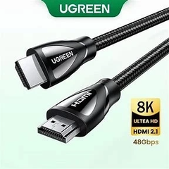 Cáp HDMI 2.1 UGREEN HD140 8K@60Hz dây bọc dù dài 0.5M - 5M Chính Hãng