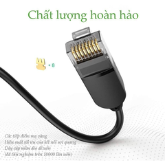 Cáp mạng cat6a UTP od2.8 siêu nhỏ thuần đồng Ugreen NW122 tốc độ 10000Mbps