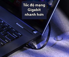 Dây mạng Cat6 dây dẹt UGREEN NW102 màu đen 8 lõi dài từ 0.5m - 30m tốc độ 1000Mbps