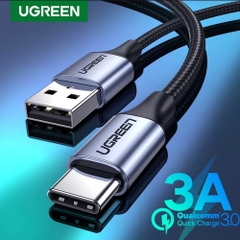 Cáp sạc nhanh USB to Type C Ugreen US288 dây bọc dù xin