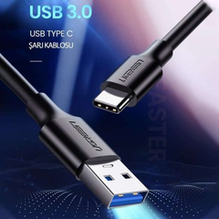 Cáp USB 3.0 to USB Type C Ugreen US184, Sạc nhanh QC 3.0, Tốc độ 5Gbps