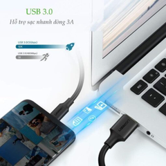 Cáp USB 3.0 to USB Type C Ugreen US184, Sạc nhanh QC 3.0, Tốc độ 5Gbps