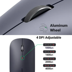 Chuột chống ồn Không Dây 2.4 G UGREEN 90372 có độ nhạy 4000DPI Chính hãng