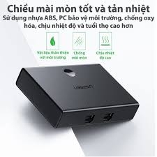 Bộ chia sẻ 2 máy tính vào 1 máy in cổng USB 2.0 Ugreen 30345