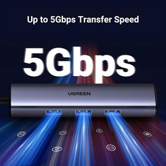 Bộ Chuyển Hub USB-C to LAN 100/1000Mbps Kèm HUB 3 Cổng USB 3.0 Ugreen 20920 Chính Hãng