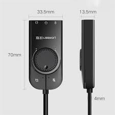 Bộ USB Sound Card – USB 2.0 ra Loa Cao Cấp Ugreen 40964