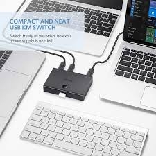 Bộ chia sẻ 2 máy tính vào 1 máy in cổng USB 2.0 Ugreen 30345
