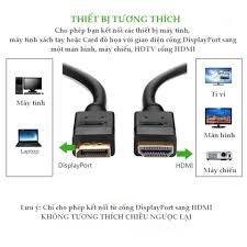 Cáp chuyển đổi DisplayPort sang HDMI UGREEN DP101 hỗ trợ 4k60hz Chính Hãng
