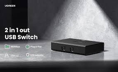 Bộ chia sẻ 2 máy tính vào 1 máy in cổng USB 2.0 Ugreen 30345