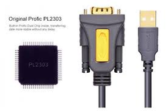 Cáp chuyển đổi USB 2.0 to COM RS232 Ugreen CR104 Chip PL2303GT hỗ trợ Windows 11