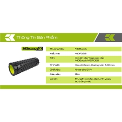 [Mã MASOMLM3 giảm 15% tối đa 50K đơn 150K] Con lăn tập Yoga cao cấp MDBuddy MDF059