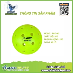 BÓNG PICKLEBALL X-ACE PRO 40 Chuẩn đánh game chất lượng cao