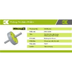 [Mã MASOMLM3 giảm 15% tối đa 50K đơn 150K] Con lăn đơn tập bụng MDBuddy MD1402