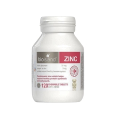 Viên nhai bổ sung kẽm cho bé Bio Island Zinc H/120v của Úc