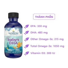 Siro DHA Baby Hộp 60ml Nordic Naturals