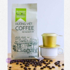 Cà phê Hương Việt Blended 7 rang mộc gói 500g 70% Arabica - Made in Việt Nam