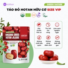 Táo đỏ hữu cơ Hotan 500gr - Green Nature - Size VIP: 60-70 quả / 1kg