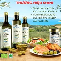 Dầu oliu hữu cơ ép lạnh Extra Virgin Olive 250ml