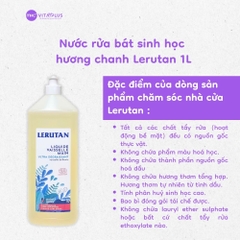 Nước rửa bát sinh học đậm đặc hương chanh Lerutan 1L