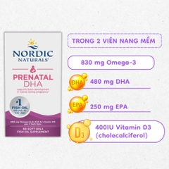 Viên Uống DHA Nordic Naturals Prenatal Dành Cho Mẹ Bầu 90 Viên