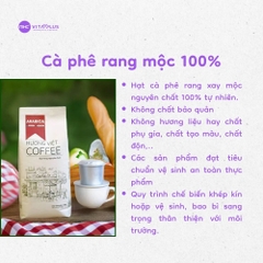 Cà phê Hương Việt 100% Arabica rang mộc gói 500g - Made in Việt Nam