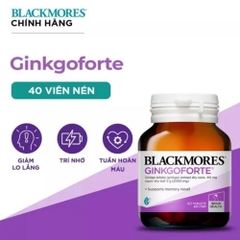 Viên uống Ginkgo Forte L/40v BLACKMORES Bạch Quả Tăng Cường Trí Nhớ