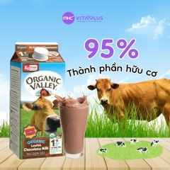 Sữa tươi hữu cơ thanh trùng tách béo 1% vị socola 1.89L