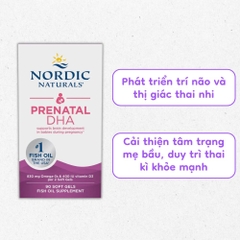 Viên Uống DHA Nordic Naturals Prenatal Dành Cho Mẹ Bầu 90 Viên
