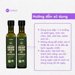 Dầu hạt gai dầu hữu cơ 250mL - BioBees