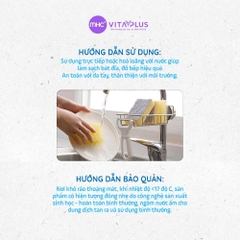 Nước rửa bát sinh học đậm đặc hương chanh Lerutan 1L