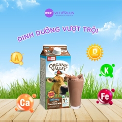 Sữa tươi hữu cơ thanh trùng tách béo 1% vị socola 1.89L