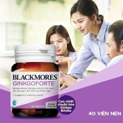 Viên uống Ginkgo Forte L/40v BLACKMORES Bạch Quả Tăng Cường Trí Nhớ