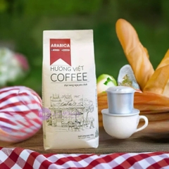 Cà phê Hương Việt 100% Arabica rang mộc gói 500g - Made in Việt Nam