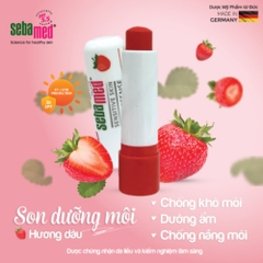 Son dưỡng bảo vệ môi hương dâu Sebamed pH5.5 (4.8g)