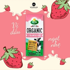 Sữa tươi hữu cơ vị dâu Arla 200ml
