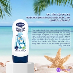 Sữa tắm gội thuần chay dành cho da nhạy cảm Bubchen Sanfte Lieblinge (Dùng cho bé từ 3 tuổi trở lên)