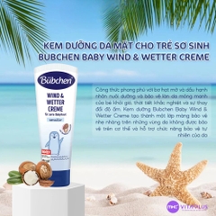 Kem dưỡng da chống khô nẻ Bubchen Wind & Wetter Creme (Dùng cho bé từ sơ sinh)
