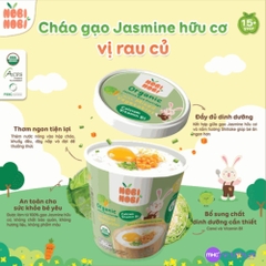 Thực phẩm bổ sung cháo gạo Jasmine hữu cơ Nobi Nobi vị rau củ 35g