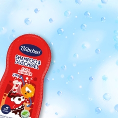 Sữa tắm gội thuần chay hương Cola The Bubchen Cola Monster 230 ml (Dùng cho bé từ 3 tuổi trở lên)