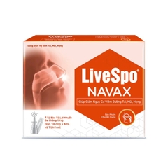 LiveSpo NAVAX Đỏ Dung dịch vệ sinh tai, mũi, họng - hộp 10 ống