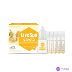 LiveSpo NAVAX Vàng Lợi khuẩn tai, mũi, họng - hộp 5 ống