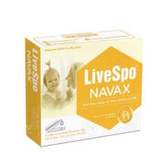 LiveSpo NAVAX Vàng Lợi khuẩn tai, mũi, họng - hộp 5 ống