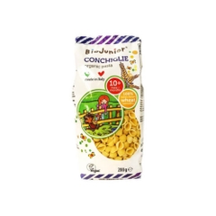 Mì nui ăn dặm hữu cơ cho bé hình vỏ sò Bio Junior 200g (Từ 10 tháng tuổi)