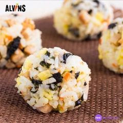 Rong biển rắc cơm hữu cơ vị rau củ Alvins 21g