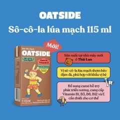 Sữa yến mạch vị sô -cô -la lúa mạch OATSIDE 115ml